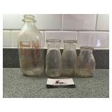 Glass Milk Bottles