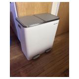 Two compartment trash/ recycle can
