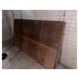 Sheets of plywood