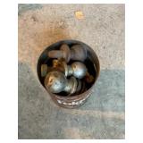 Various sizes of ball hitches