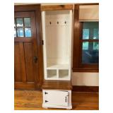 Hall tree cabinet