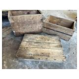 Misc wooden boxes