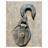 Heavy duty trolley pulley swivel hook
