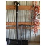 Rolling wire shelf