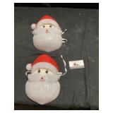 Santa Claus decor textured popcorn plastic finish