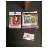 Star Wars and Minnie mouse ornaments