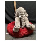 Pet bed and stuffed  elephant