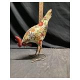 Metal chicken decor