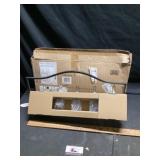 Metal and glass votive rack