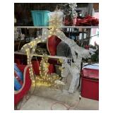 Lighted nativity set approximately 6 feet tall