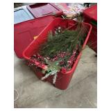 Tote of Christmas decor