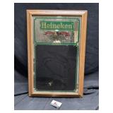 Heineken beer advertising chalkboard mirror