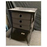 Shelving unit with cloth style drawers 18 x 25