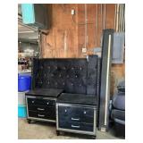 King size headboard, footboard, and nightstands