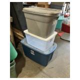 3 totes with lids
