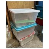 3 totes with lids