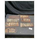Vintage license plates