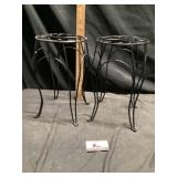 Metal plant stands 15 inches tall