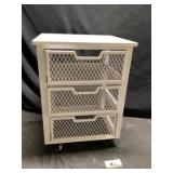 Rolling cart approximately 15 1/2 x 18 x 24 tall