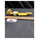 Metal concrete truck with trailer