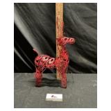 Red reindeer Christmas decor