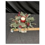 Lighted the candle, wreath needs batteries