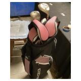 Cobra golf bag with clubs