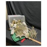 Tote of Christmas decor