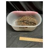 Tote of 4 inch yard staples