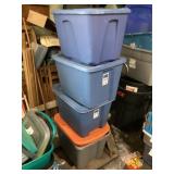 4 totes with lids