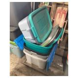 Totes with lids