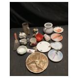 Chicken toothpick holder collector plates
