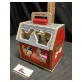 Melissa and Doug wood barn animal puzzle