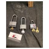Master padlocks with keys