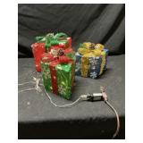 Lighted Christmas presents electric