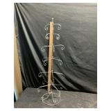 Metal ornament tree approximately 40 inches tall