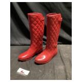 Justfab rain, boots size 8