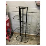Metal shelving approximately 42 inches tall