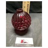 Ruby, red lightning rod ball