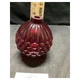Ruby, red lightning rod ball