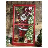 Santa Claus window approximately 30 by 55 tall