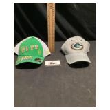 John Deere and Green Bay Packers hats