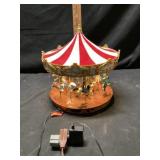 Lighted musical carousel works as it should