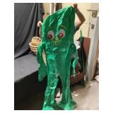 Inflatable Gumby, approximately 5 foot tall
