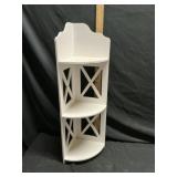 Corner stand approximately 34 inches tall