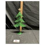 Metal Christmas tree decor, approximately 19