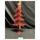 Metal Christmas tree decor, approximately 25