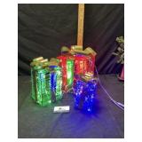 Electric lighted Christmas presents