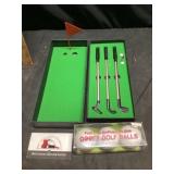 Golf pens and goofy golf balls
