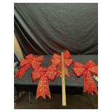 For electric light bows approximately 24 inches